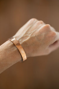 Kopero Premium Koperen Armband Glad, 100% puur koper, strak om de pols
