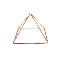 Kopero Koperen Piramide Energizer Gedraaid Klein (14,56 cm) van gedraaid koperdraad, productfoto op witte achtergrond