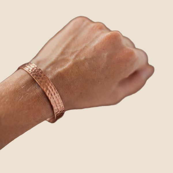 Kopero Koperen Armband Gehamerd