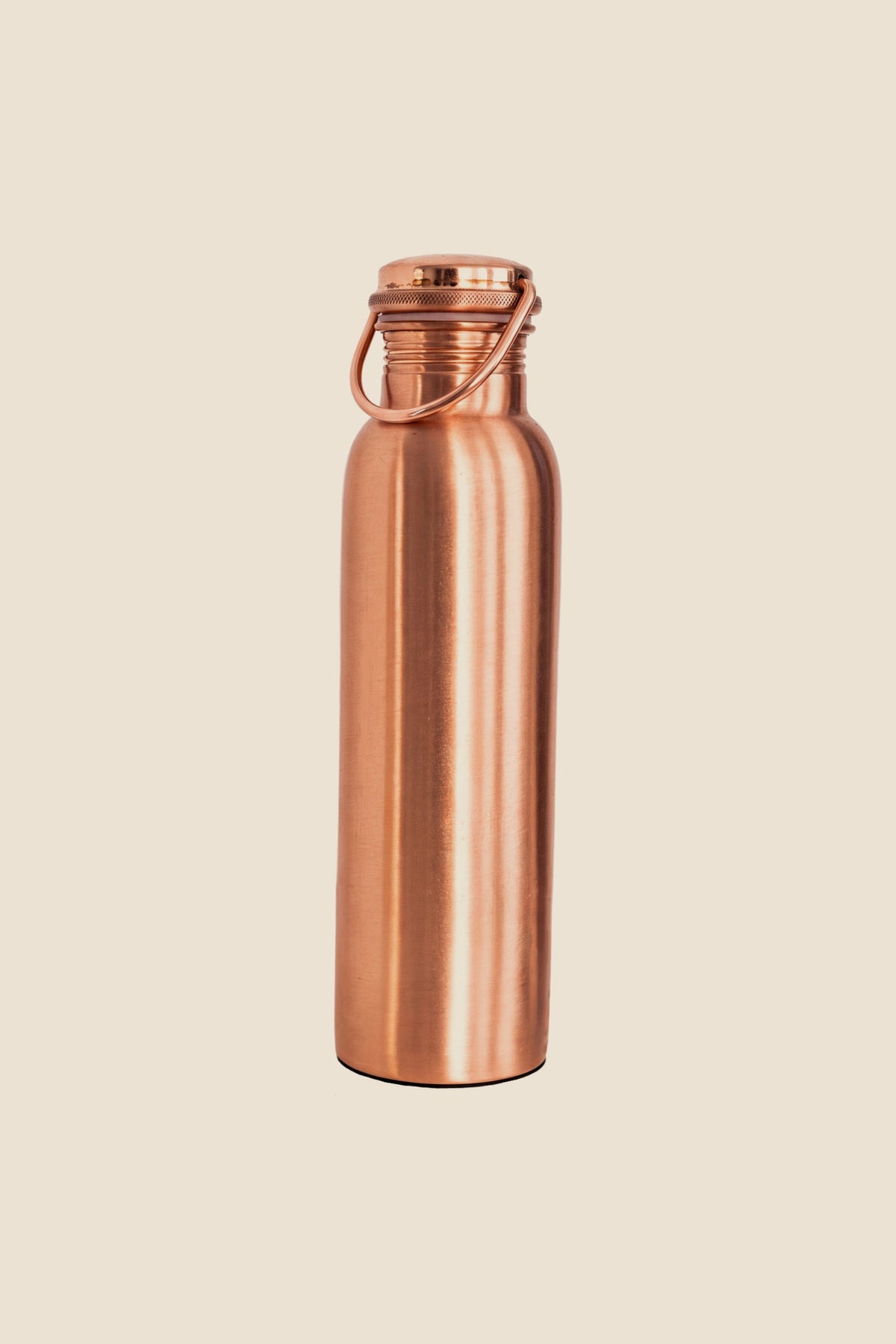 Kopero Koperen Waterfles Glad, productfoto op witte achtergrond
